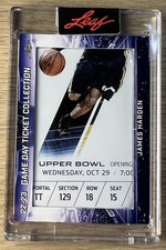 2022-23 Leaf Game Day Ticket Collection #TC-89 - James Harden - Opening Day