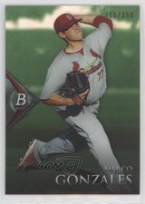 2014 Bowman Platinum Chrome Prospects Emerald /399 Marco Gonzales #BPCP77 0q1p