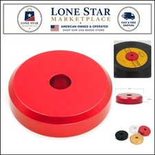 Elegant Red 45 RPM Adapter - Solid Aluminum Performance for DJs and Enthusiasts