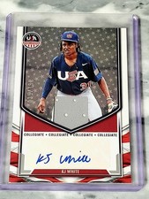 KJ White 2025 Panini USA Stars & Stripes Game-Used Patch Auto 035/199 #NTS-KW