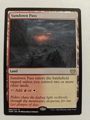 MTG Magic the Gathering Sundown Pass (266/596) Innistrad Crimson Vow LP