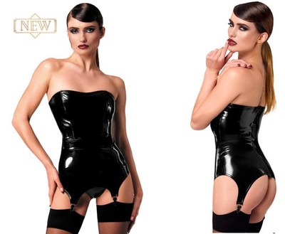 NOIR HANDMADE KINK DOMINAE CORSET TOP  STRAPSHALTER gothic clubwear schwarz