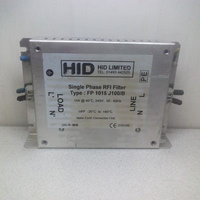 HID Limited Single Phase RFI Filter, Type: FP1015J100/B
