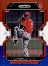 2022 Panini Prizm - Dauri Moreta #95 Red White & Blue Prizm (RC)