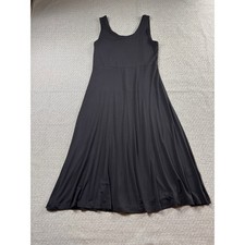 Karen Kane Sz L Black Stretchy Maxi Dress Minimalist Sleeveless Long