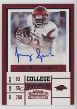 2017 Panini Contenders Draft Picks College Ticket Jeremy Sprinkle #134 Auto 0q3