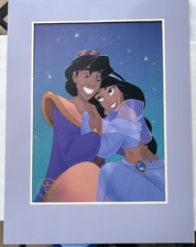 Disney 1993 Aladdin & Jasmine Commemorative Lithograph - 16