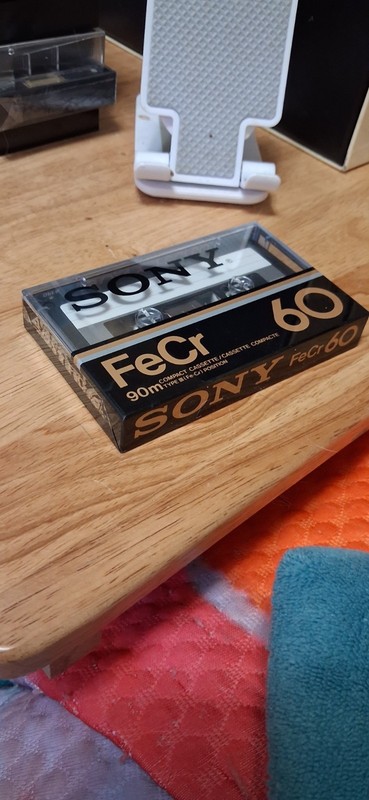 Sony FeCr 60 Blank Recordable Audio Cassette Tape 60 Min w/ Jewel Case Japan