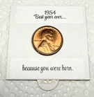 1954 P American Lincoln Wheat Penny, no mint mark  - Make someone feel Loved!