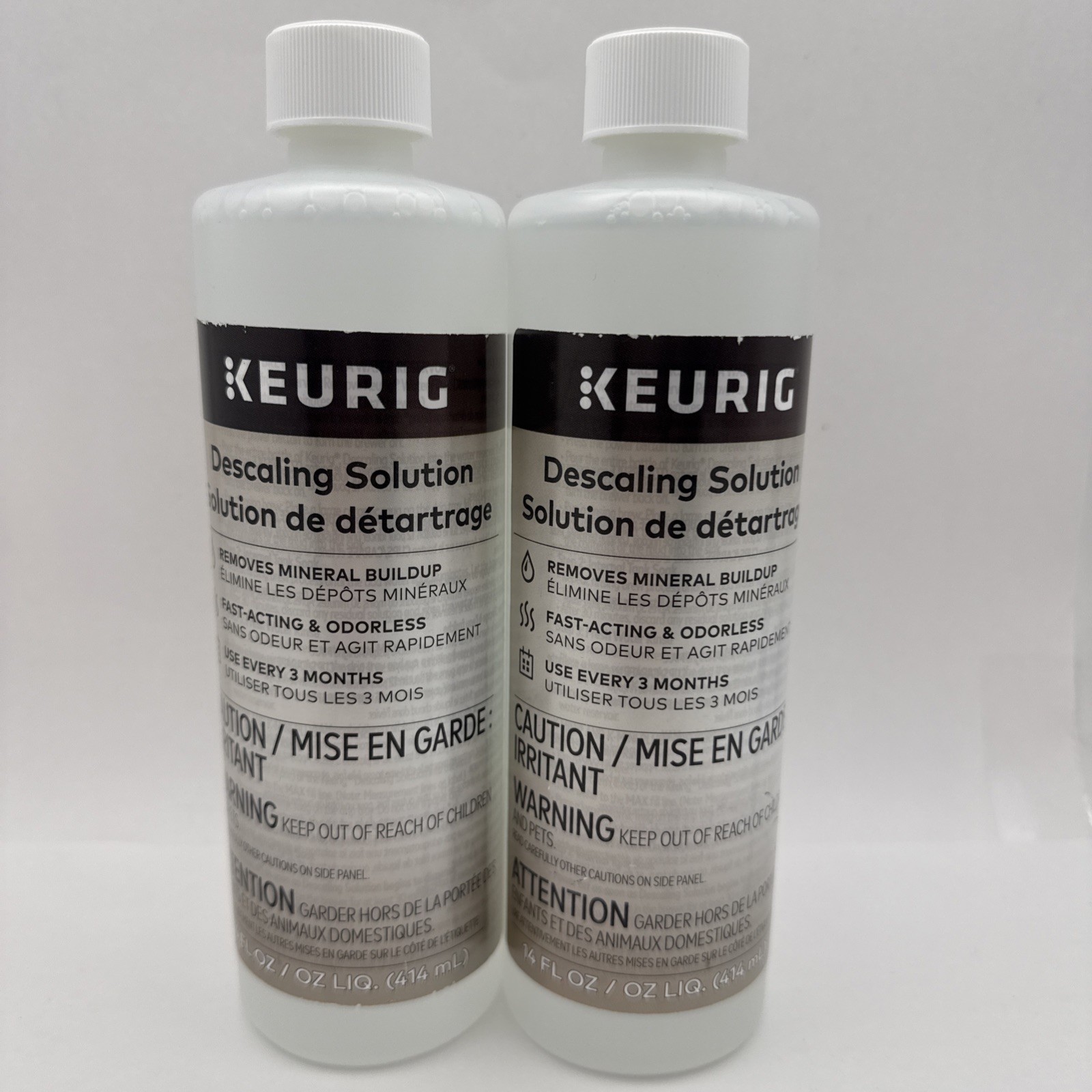 2 pack KEURIG Coffee Brewer Cleaner 14 oz Descaling Solution Odorless New Sealed