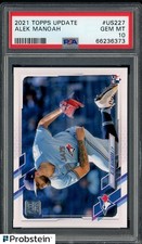 2021 Topps Update #US227 Alek Manoah Blue Jays RC Rookie PSA 10 GEM MINT