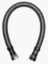 Faucet Connector,Stainless Steel,3/8 Compressionx3/8 Compressionx12 In. - 7223-1