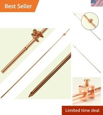 4ft Copper Grounding Rod with Pre-installed Clamp for Ultimate Safety Assurance
