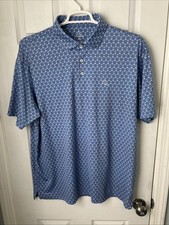 Rhoback Men  s Polo The Koopa Print Golf Cart And Palm Trees XL See Description
