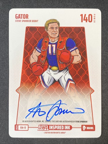 GATOR (Steve Spurrier) Bo Jackson Battle Arena Inspired Ink Auto Brawl 140 Power