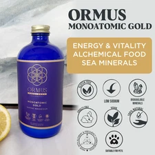 ORMUS MONOATOMIC GOLD 500ML - MULTIMINERAL SOLUTION EXTRACTED FROM SEA SALTS