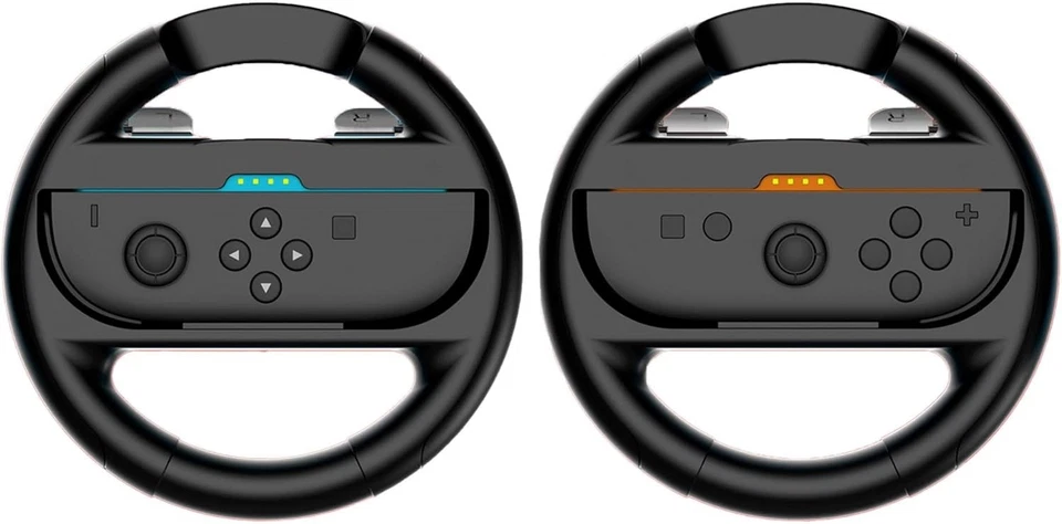 GODT GAME Switch 2 Steering Wheels for Mario Kart 8 Deluxe – 2 Pack Racing Wheel Accessory