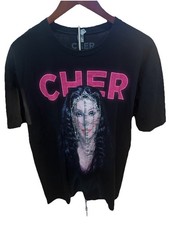Cher D2K Tour 2014 Concert T Shirt XL Black Graphic Tour Dates Pop Music