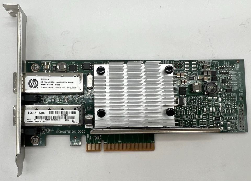 IBM / Broadcom BC0210402-01 Ethernet Adapter Tall Bracket - Image 2 of 4