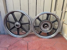 BMW Airhead - Lester wheel set, matching front and rear
