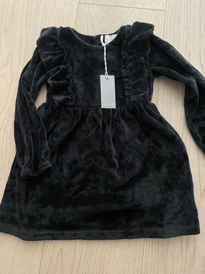 Miki Miette Black Velour dress - 24M - NWT