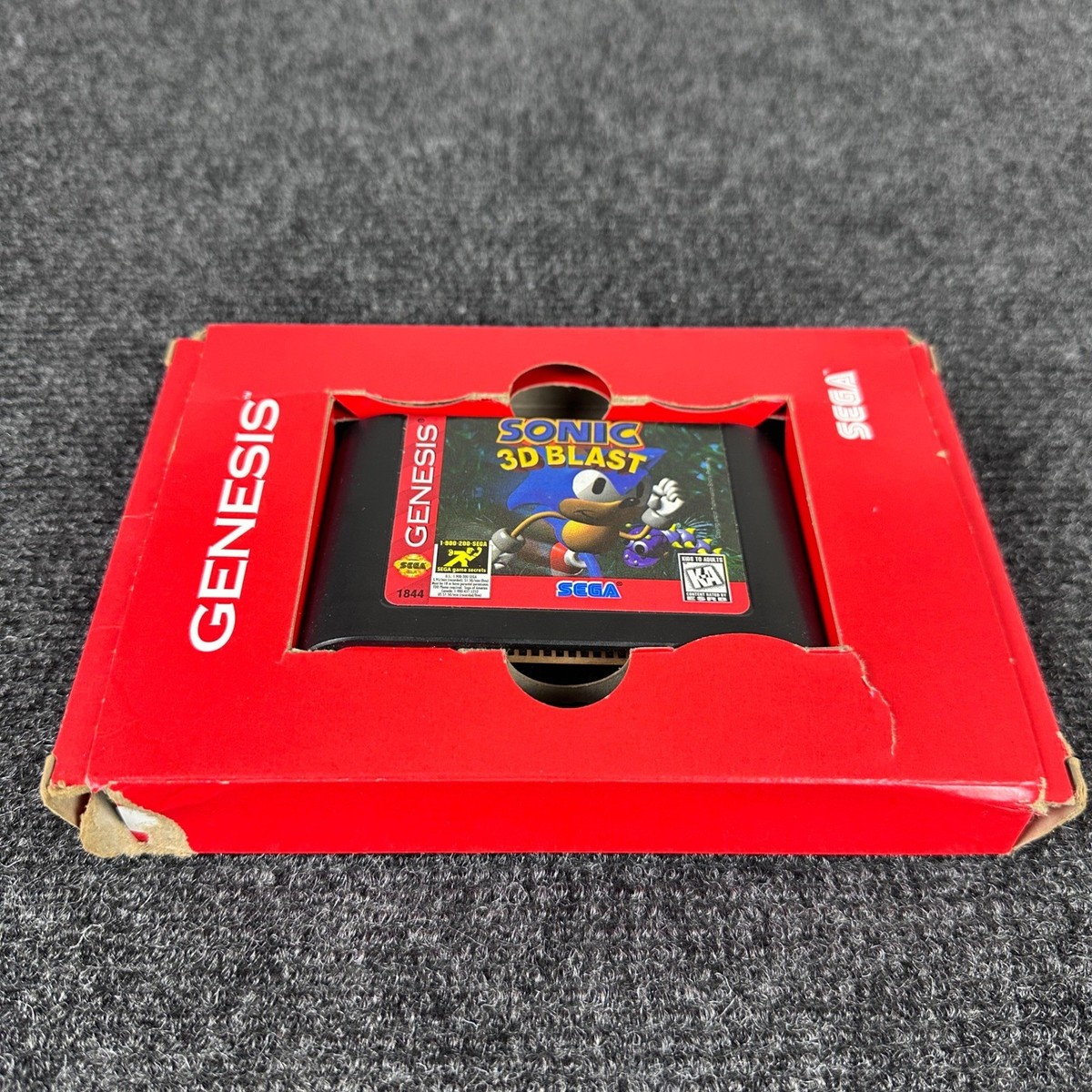 その他 RED THE GRAPHIC ADVENTURE WITH 3-D BLAST Sonic 3D Blast Sega Genesis 1996 Boxed Authentic 1844 NTSC Blue
