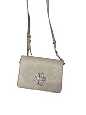 Tory Burch Pebble Leather Top Handle Satchel Crossbody Strap