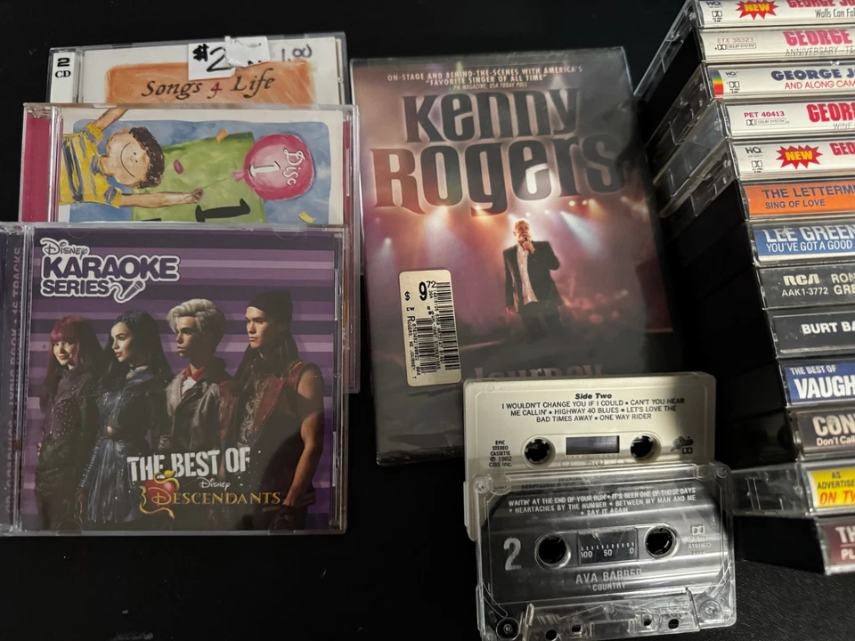 Vintage Music Lot 38+ Cassettes CDs Country 80s 90s George Jones Conway Twitty - Image 2 of 4
