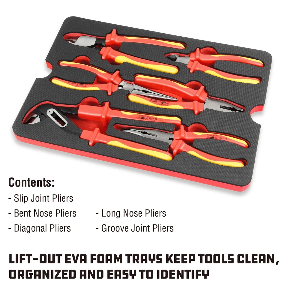 Powerbuilt 50 Pc.1000V Insulated Electricians VDE Tool Set with Case  - 240259 - Image 4 of 4