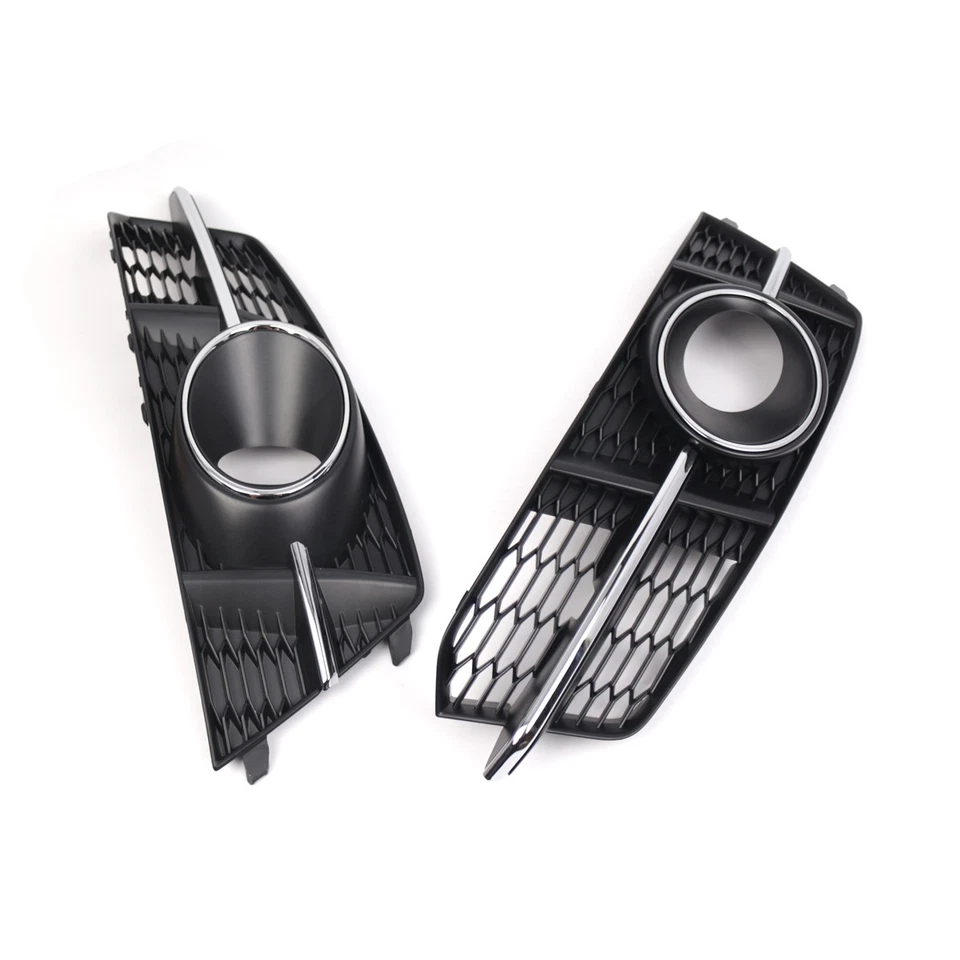 Grelha de lâmpada com furos ACC para Audi A6 S6 Sline 2016-2018 farol de neblina grelha tampa - Imagem 4 de 4