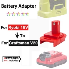 For Craftsman 20V V20 Battery Adapter to for Ryobi 18V Cordless Power Tools NEW