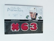 MIKE RIBEIRO 2007-08 OPC PREMIER REMNANTS TRIPLE JERSEY #20/100 STARS 