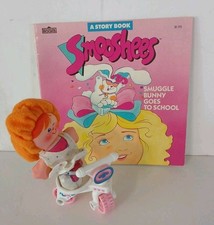 1987 Fisher Price Smooshees Cuddlers On The Go Beth With Her Bicycle Book