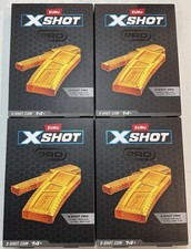 Lot Of 4 boxes Zuru X-Shot X Shot Pro 1 Half Clip  1 Full Clip Clips SEALED