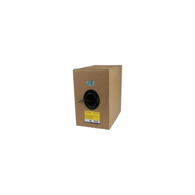 StarTech 1000' Bare Wire Cat5e Solid UTP Riser Cable Black WIR5ECMRBK