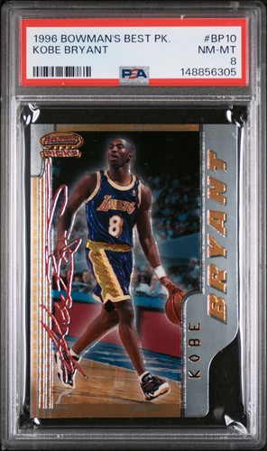 1996 BOWMAN'S BEST BEST PICKS #BP10 KOBE BRYANT PSA 8