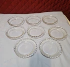 Lot of 8 Vintage 6" Pyrex 206 Fluted Edge Glass Pie Tart Plates