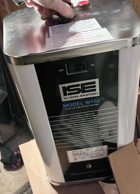 #ad insinkerator hot water tank W152 $450.00