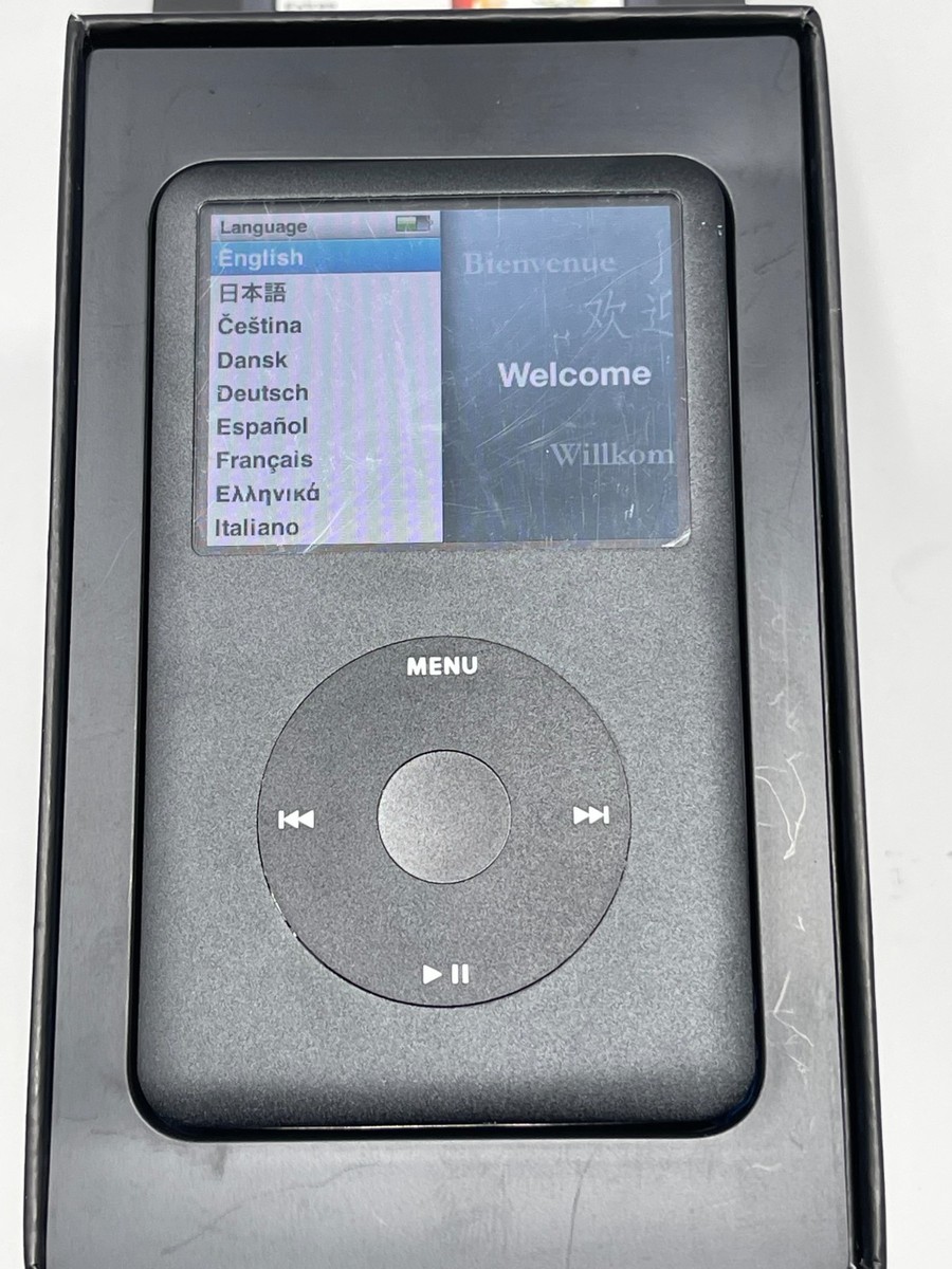 iPod classic 160GB A1238 ブラック ミM533 Apple iPod Classic A1238 6th Gen MB150LL/A 160 GB Video WAV AAC
