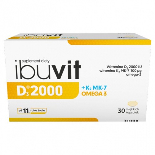 Ibuvit D3 2000 + K2 MK-7 Omega 3 | 30 capsules - Image 3