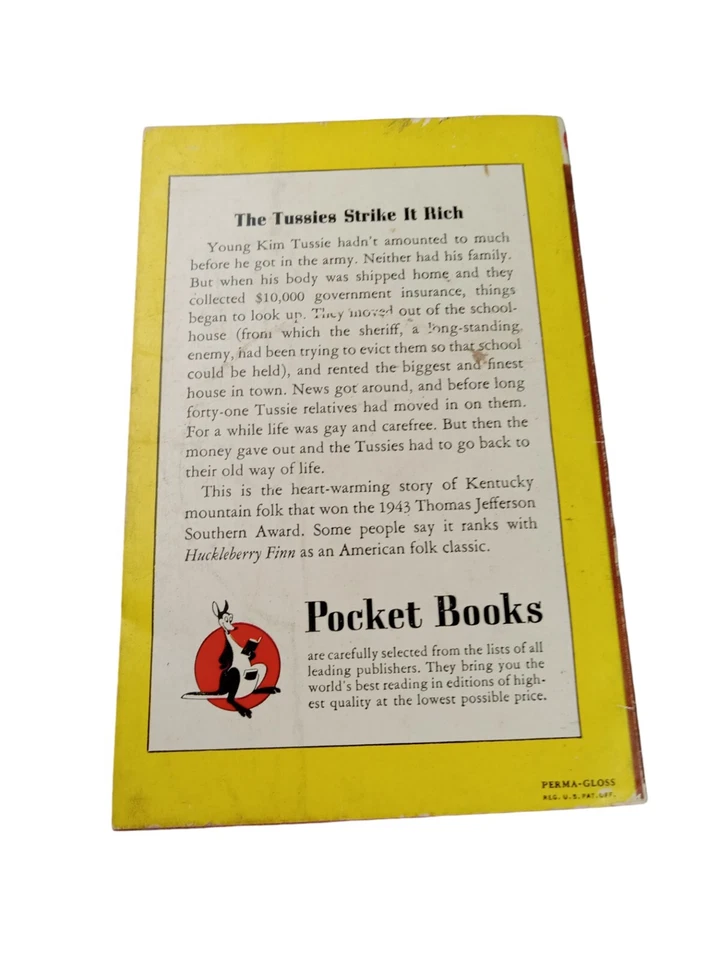 1946 TAPS FOR PRIVATE TUSSIE Jesse Stuart Pocket Book 357 Vintage Paperback Book Foto 3 de 4