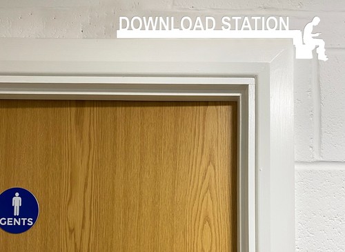 The Shitter Man On Toilette WC Schild Tür Topper Männerhöhle Hausbar Deko WC - Bild 24 von 34