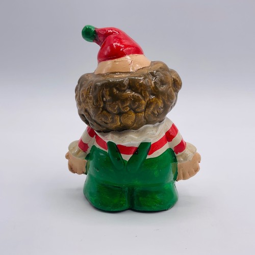 VTG Ceramic Clown Fig Trinket Hobo Hat Sri Lanka Small 3 Inch Red Green Cake Top - Picture 4 of 8