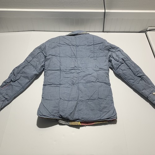 Vintage Schott Down Jacket Reversible Patch Work Look USA Made Women’s 6 - Picture 9 of 12