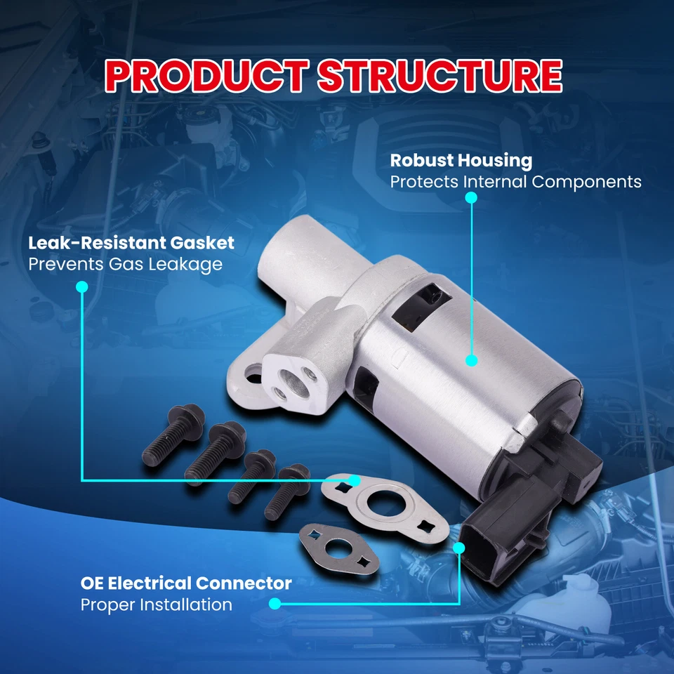 Válvula EGR para Chrysler Sebring Town & Country Dodge Nitro Volkswagen Routan Foto 4 de 4