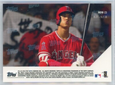 2018 TOPPS NOW MOMENT OF THE WEEK #23 SHOHEI OHTANI BGS GEM MINT