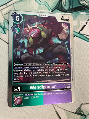 Wendigomon ST17-04 U Digimon Starter Deck 17: Double Typhoon NM