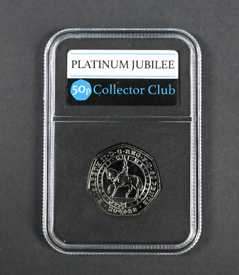 The  Mint 2022 プラチナジュビリー 50pプルーフ銀貨 2022 Queen Elizabeth Platinum Jubilee 70th Anniversary 50p Coin