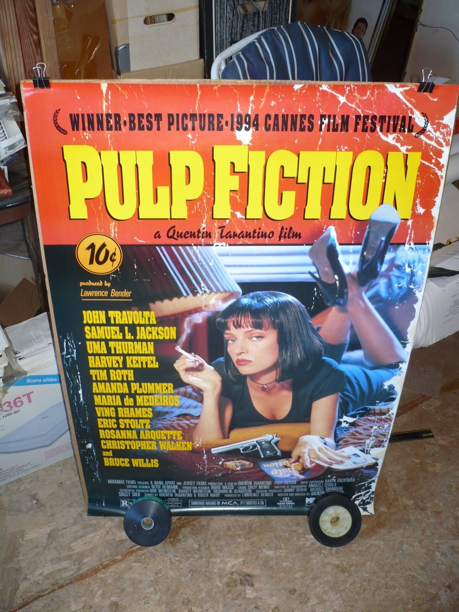 PULP FICTION, NM orig rolled S/S 1-sh / movie poster