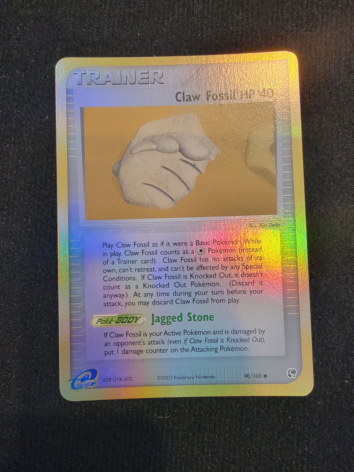 1x Claw Fossil - 90/100 - Common - Reverse Holo NM-Mint Pokemon EX - Sandstorm
